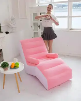 Роскошный флокированный шезлонг надувной диван надувной воздушный диван открытый надувной диван-кровать кресло для гостиной Односпальный диван-кресло 2