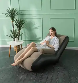 Роскошный флокированный шезлонг надувной диван надувной воздушный диван открытый надувной диван-кровать кресло для гостиной Односпальный диван-кресло 3