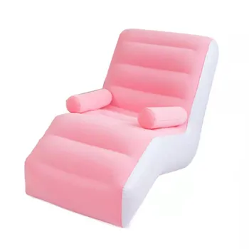 Роскошный флокированный шезлонг надувной диван надувной воздушный диван открытый надувной диван-кровать кресло для гостиной Односпальный диван-кресло 4