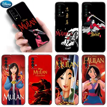 Силиконовый Чехол Для Телефона Disney Princess Mulan Для Xiaomi Redmi Note 11 11S 11T 11E 10 10T 10S 9S 8T 9 8 Pro 5G Global Черный Чехол