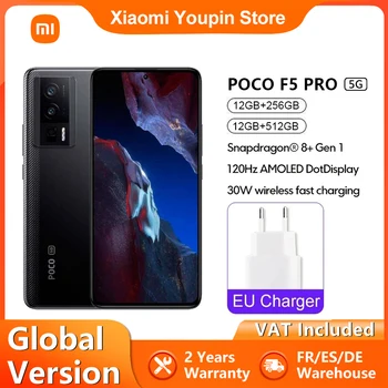Смартфон POCO F5 Pro Глобальной версии 256 ГБ Snapdragon® 8 + Gen 1 6,67 