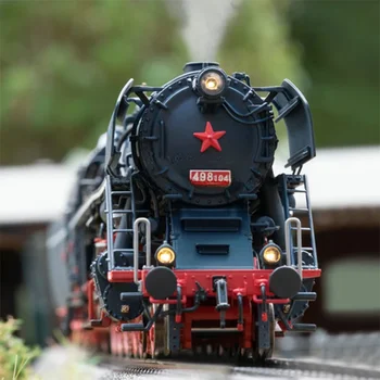 Тип модели поезда 1: 87 HO BR498 Цифровой звуковой эффект Эффект дыма Steam 25498 Темно-синий электрический игрушечный поезд 3
