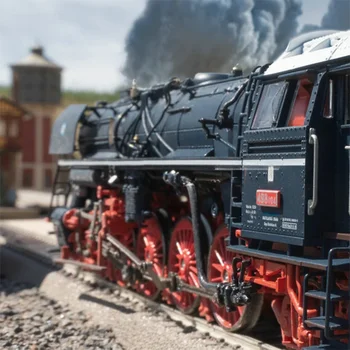 Тип модели поезда 1: 87 HO BR498 Цифровой звуковой эффект Эффект дыма Steam 25498 Темно-синий электрический игрушечный поезд 4